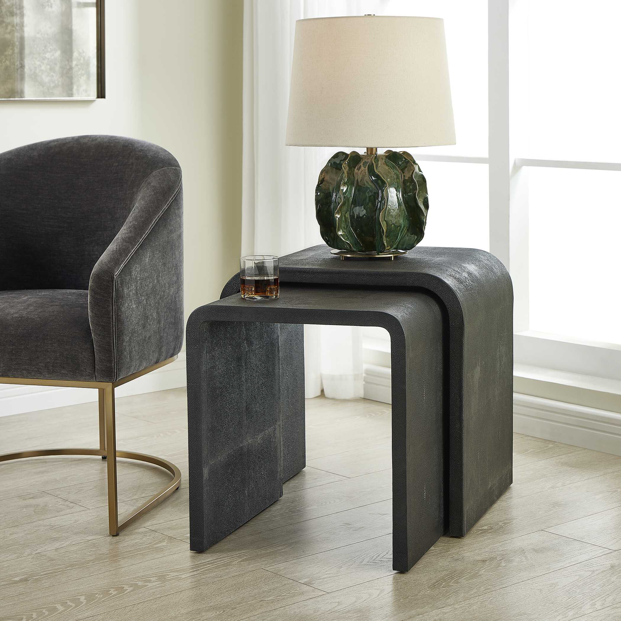 Interpose Nesting Side Table Set/2