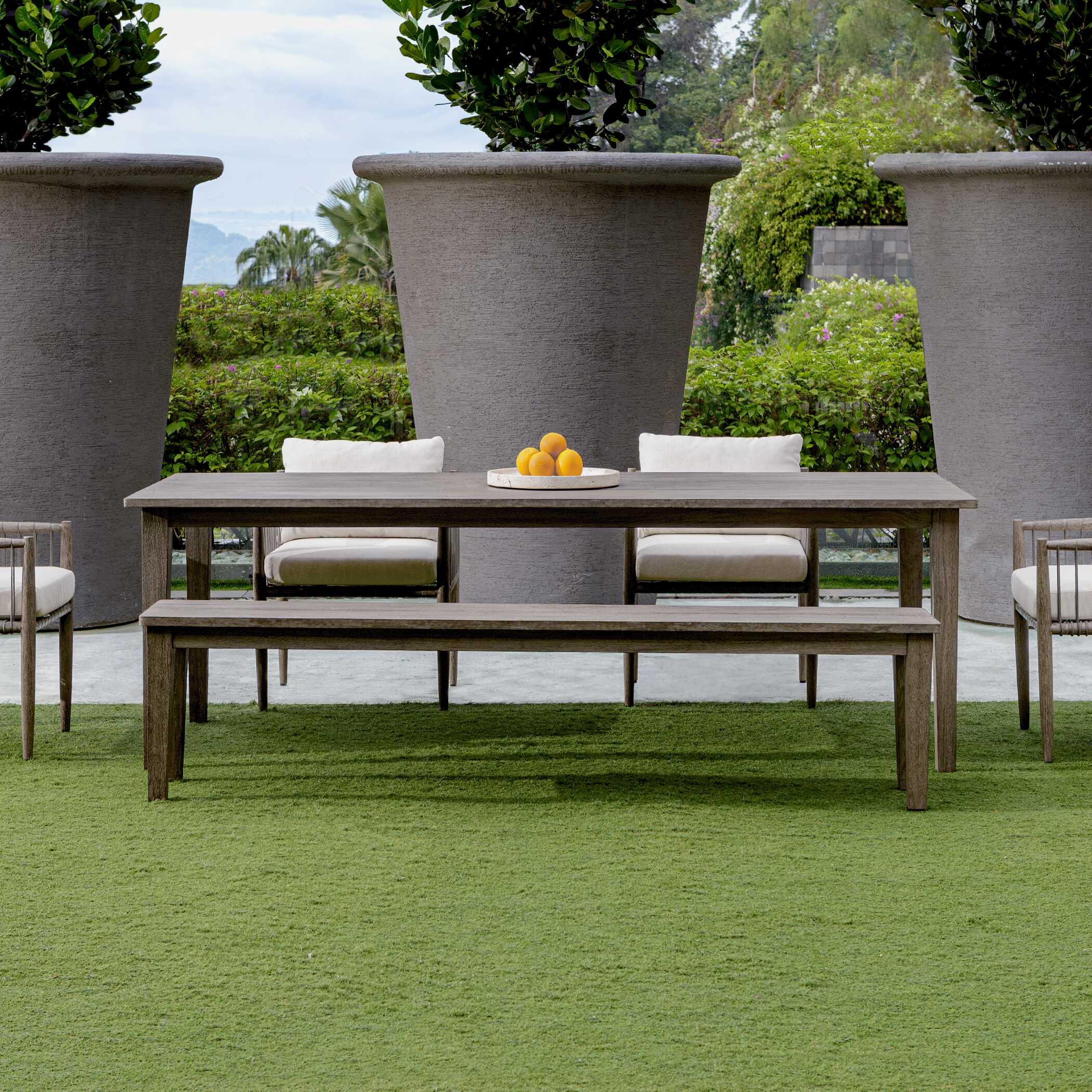 Forsyth Dark Gray Outdoor Dining Table