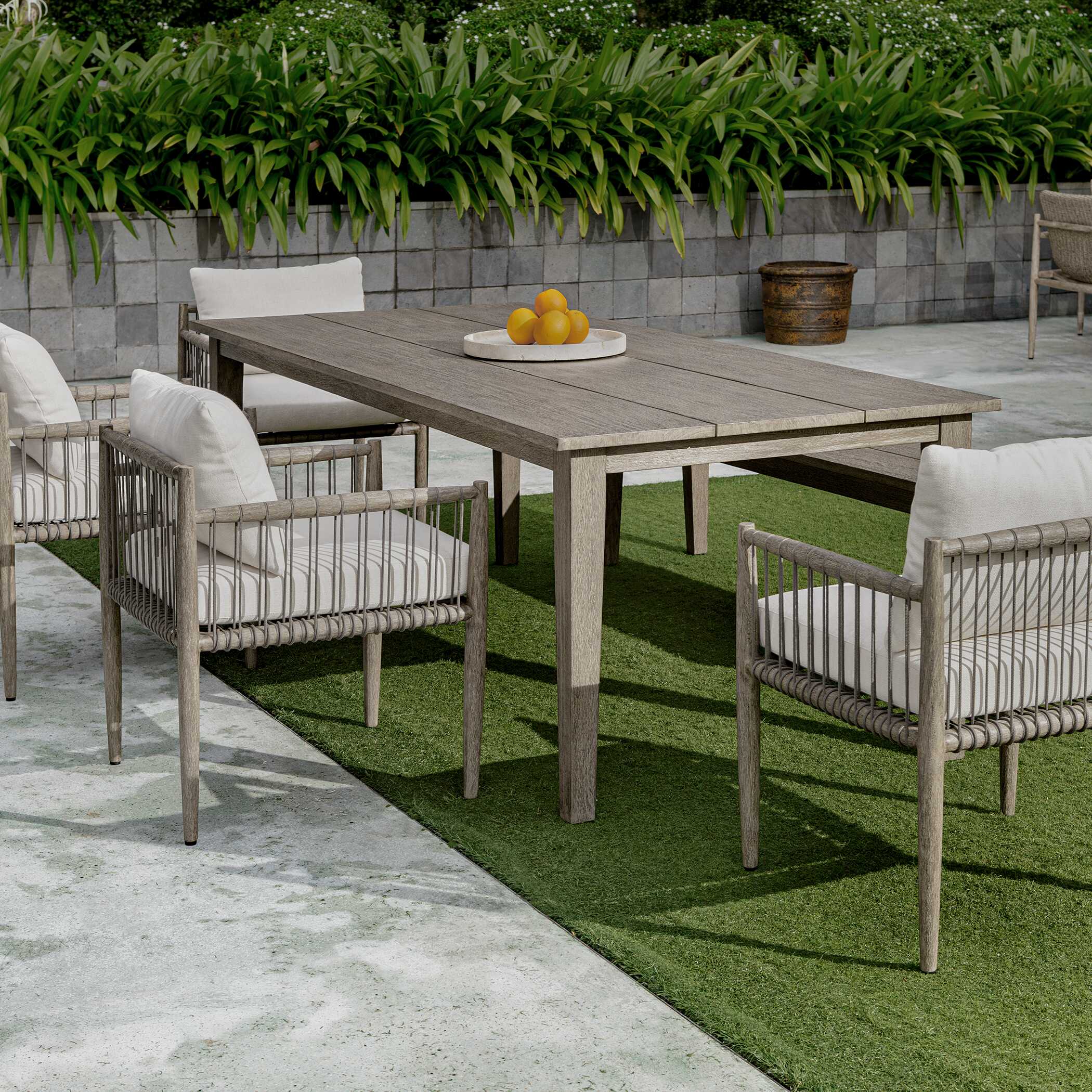 Forsyth Dark Gray Outdoor Dining Table