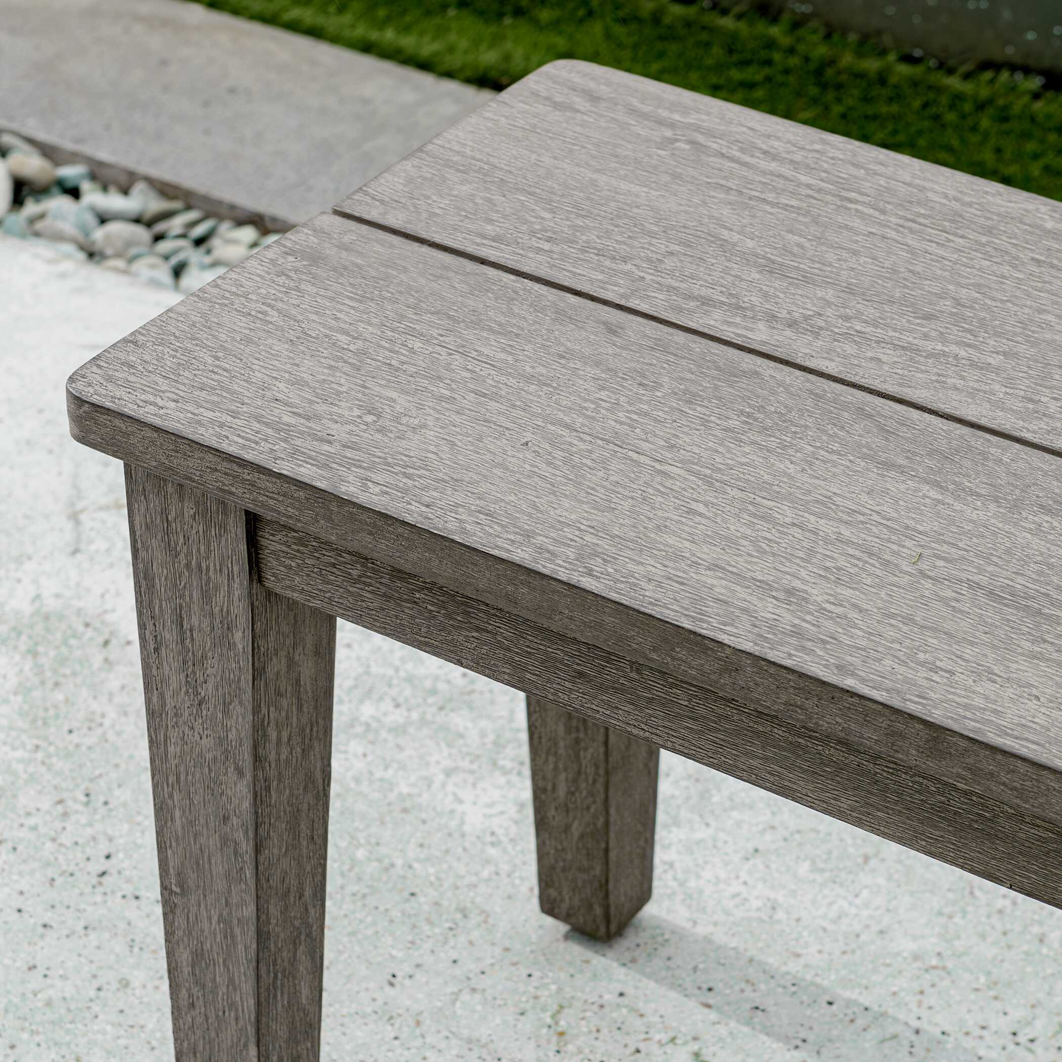 Forsyth Dark Gray Outdoor Bench