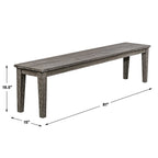 Forsyth Dark Gray Outdoor Bench