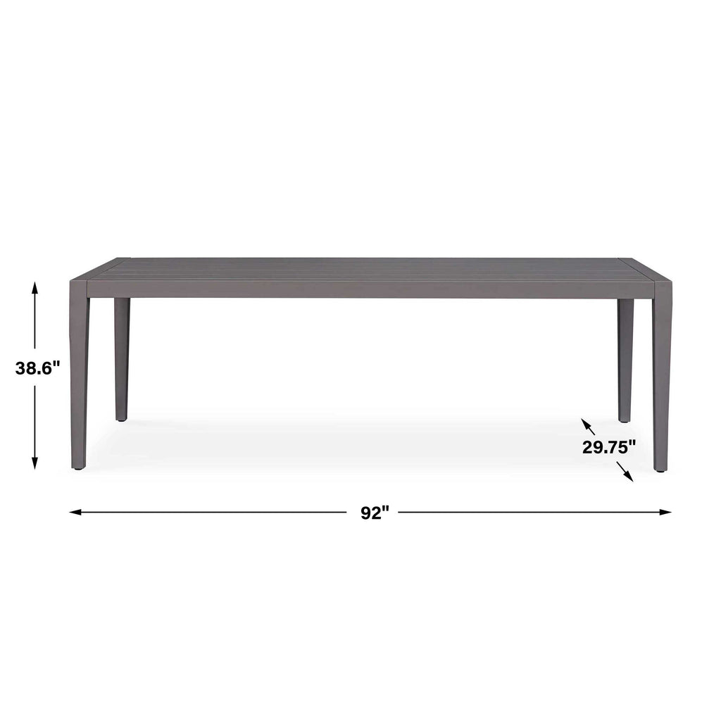 Polanco Outdoor Aluminum Dining Table