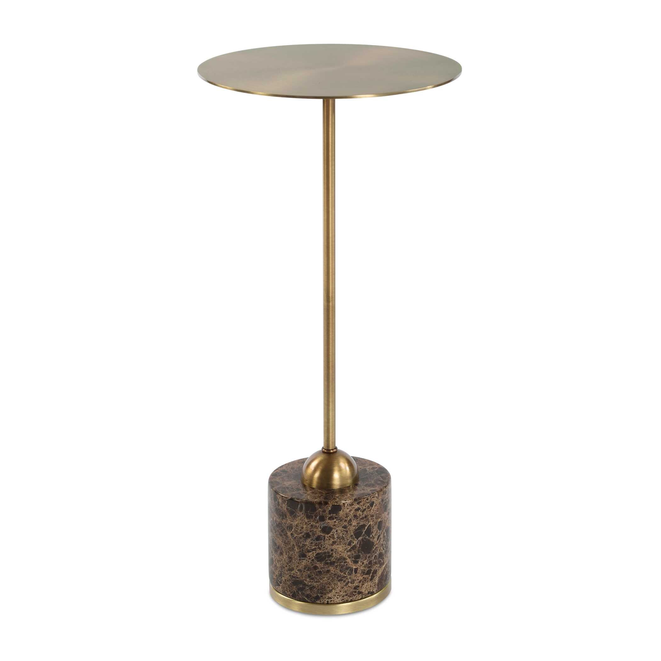 Verlin Brass Drink Table