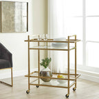 Erena Brass Bar Cart
