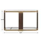 Ryles Glass Console Table