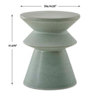 Imogene Seafoam Glaze Garden Stool
