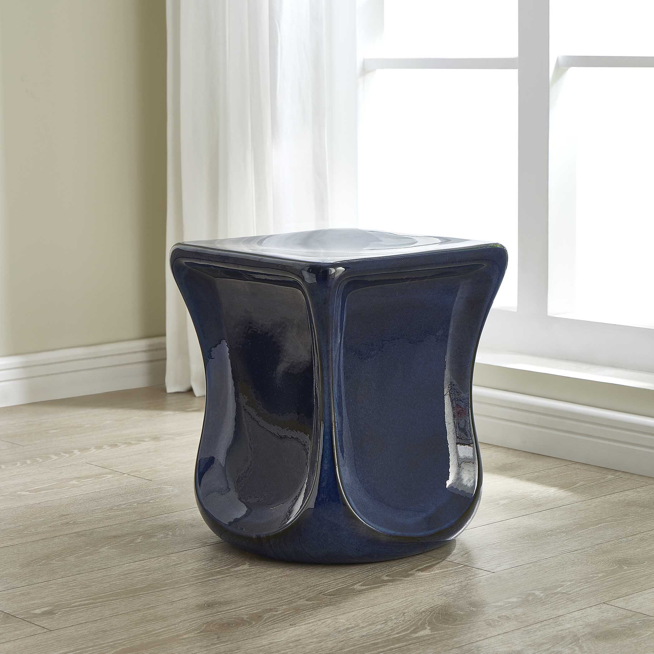 Kaz Deep Blue Garden Stool