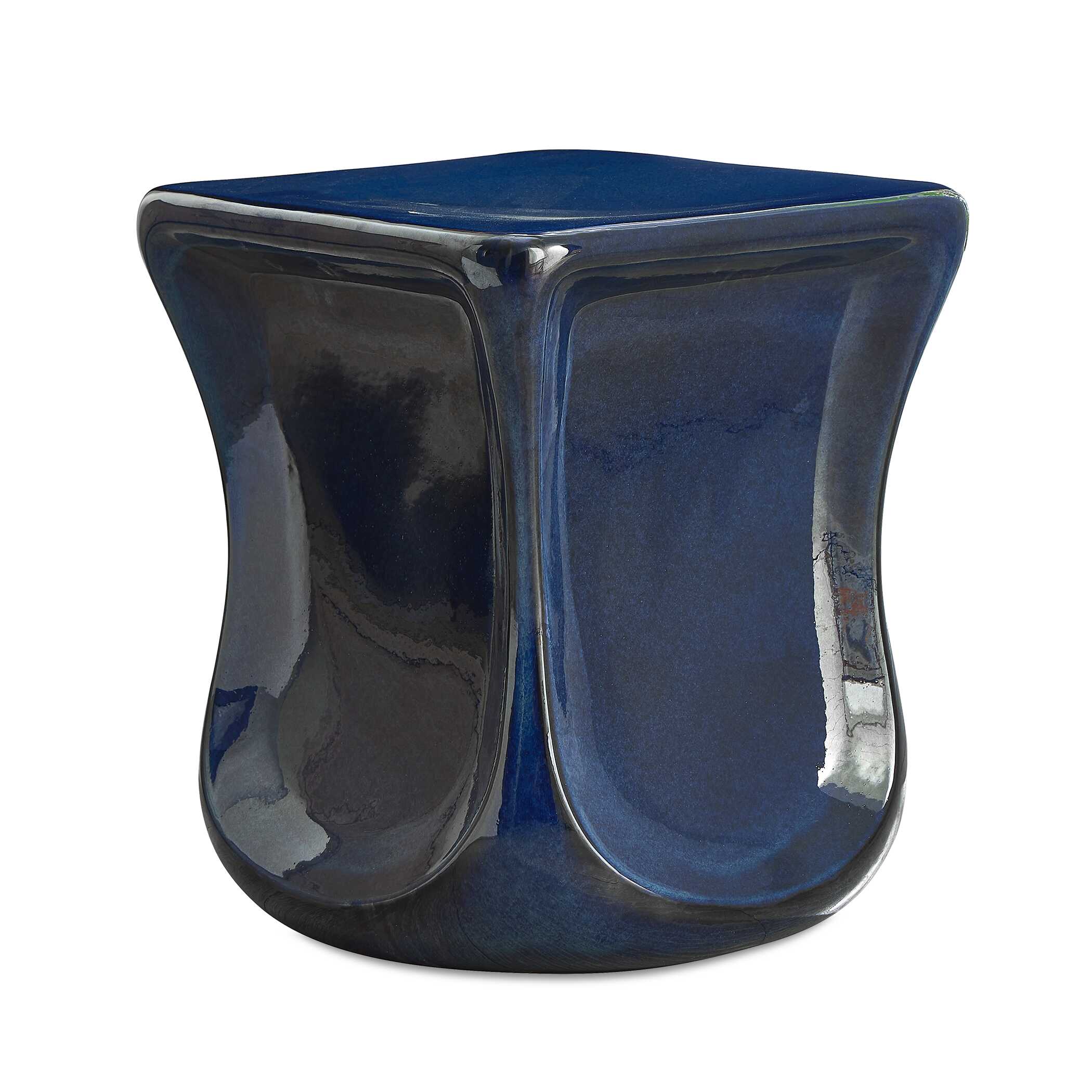 Kaz Deep Blue Garden Stool