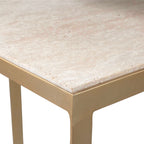 Lindon Travertine Nesting Tables Set/2