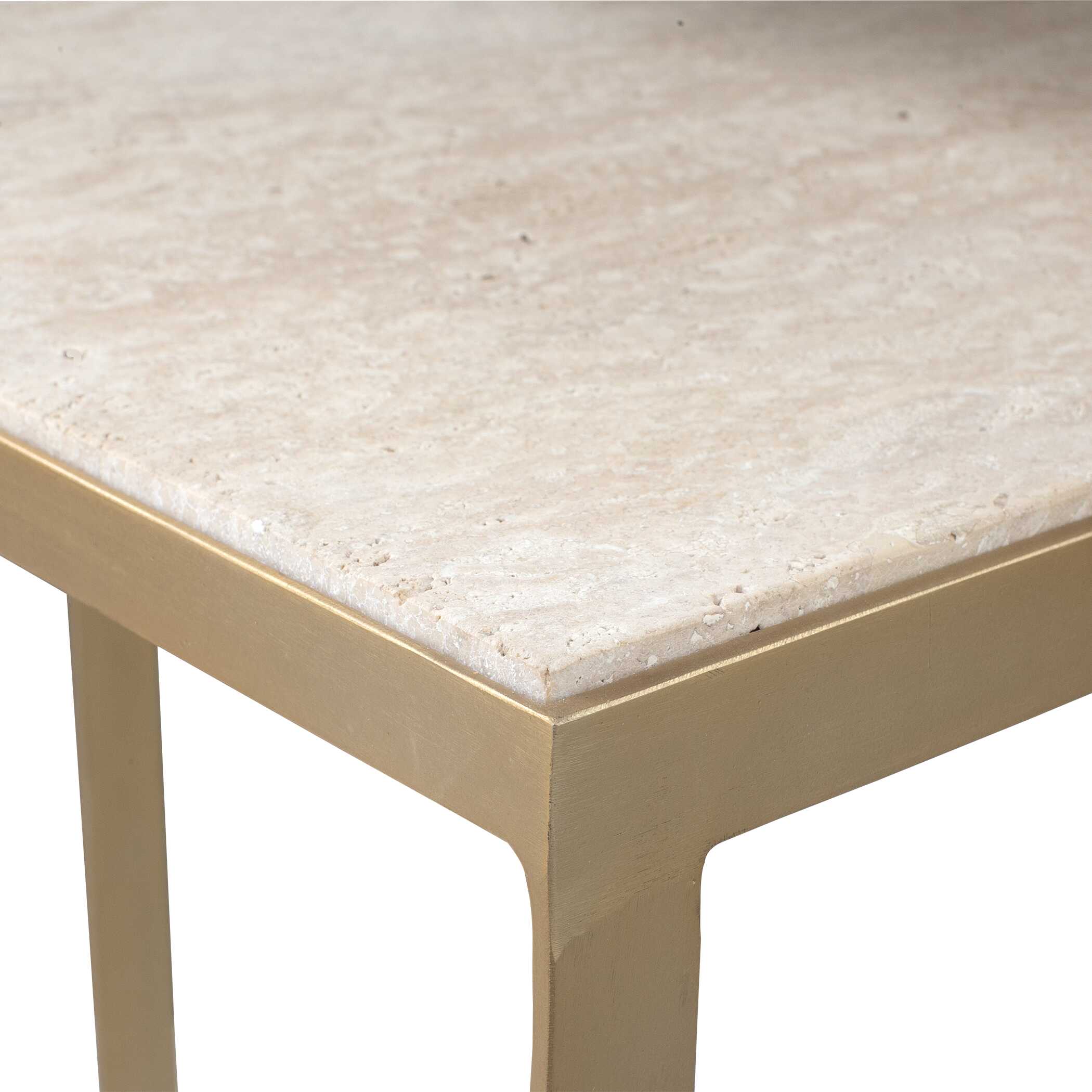 Lindon Travertine Nesting Tables Set/2