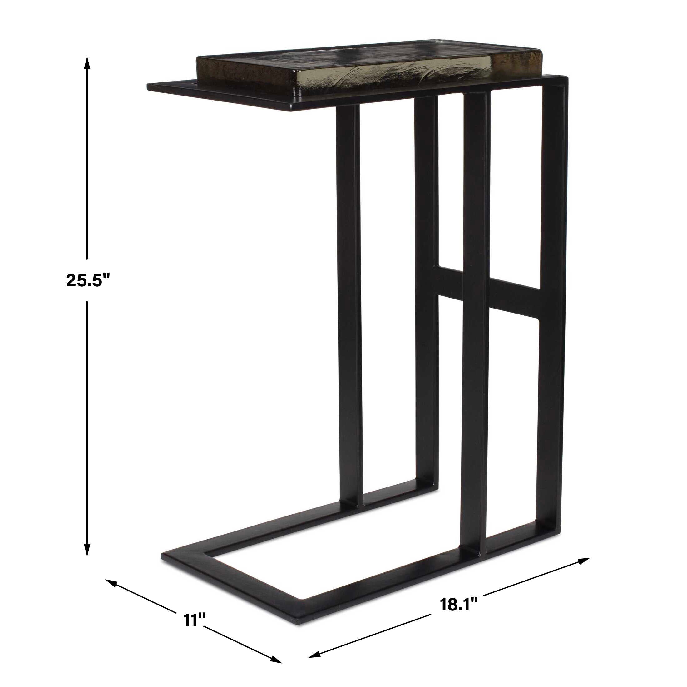 Soma Black Accent Table