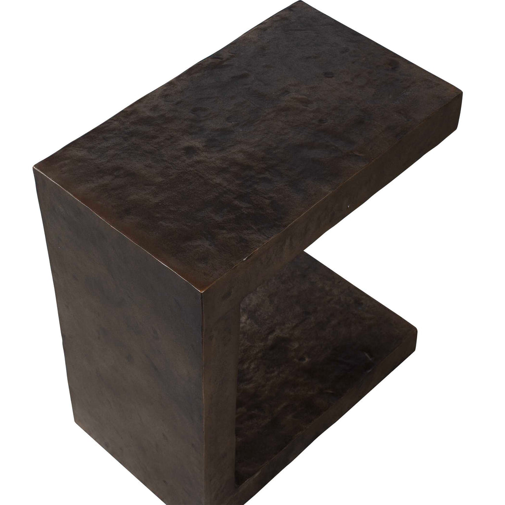 Obra Bronze Outdoor Side Table