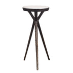 Tilton White Marble Accent Table