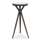 Tilton White Marble Accent Table