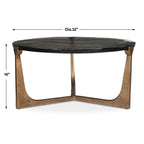 Bohdi Outdoor Brass Coffee Table