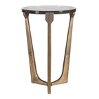 Bohdi Outdoor Brass Accent Table