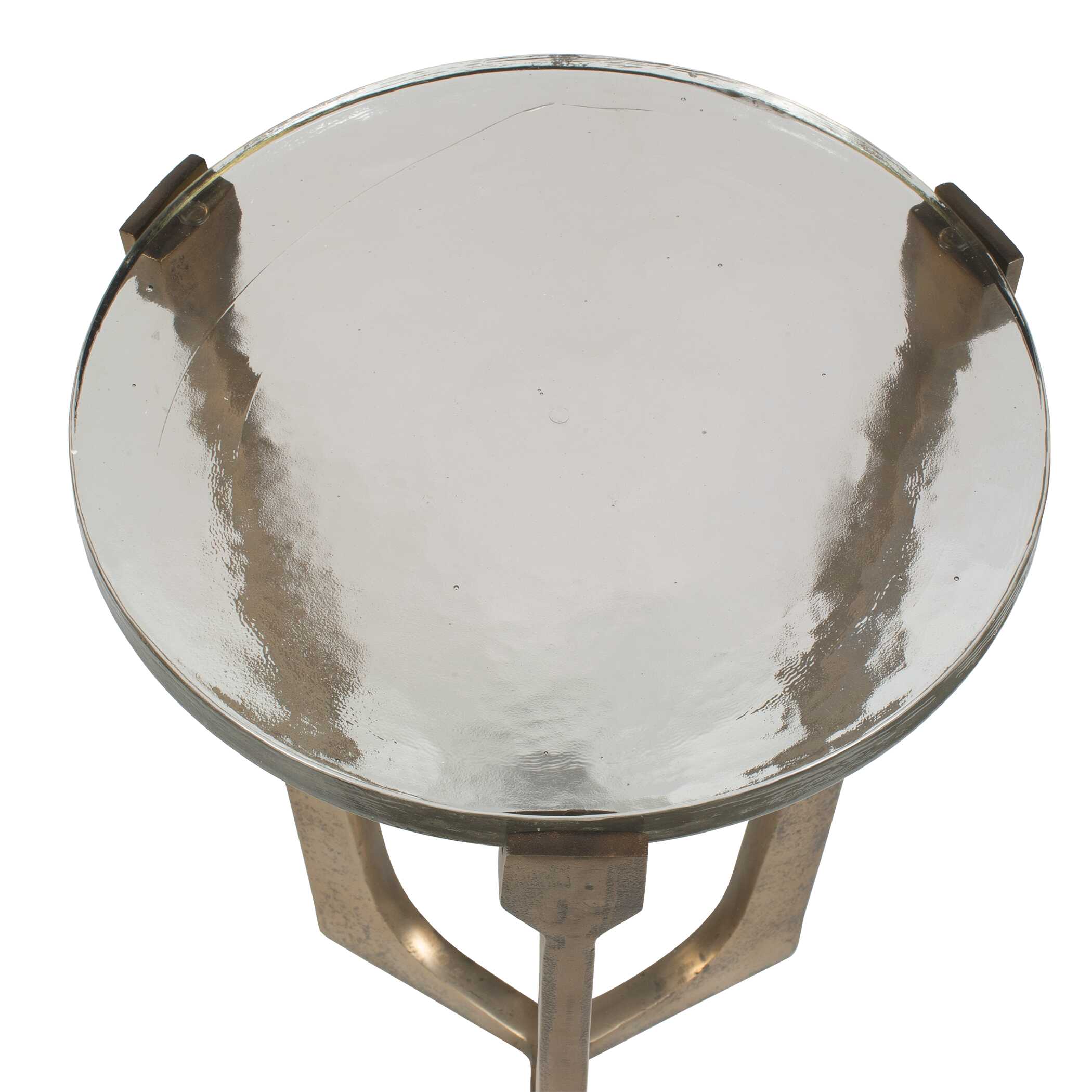Bohdi Outdoor Brass Accent Table