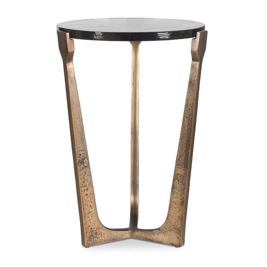 Bohdi Outdoor Brass Accent Table
