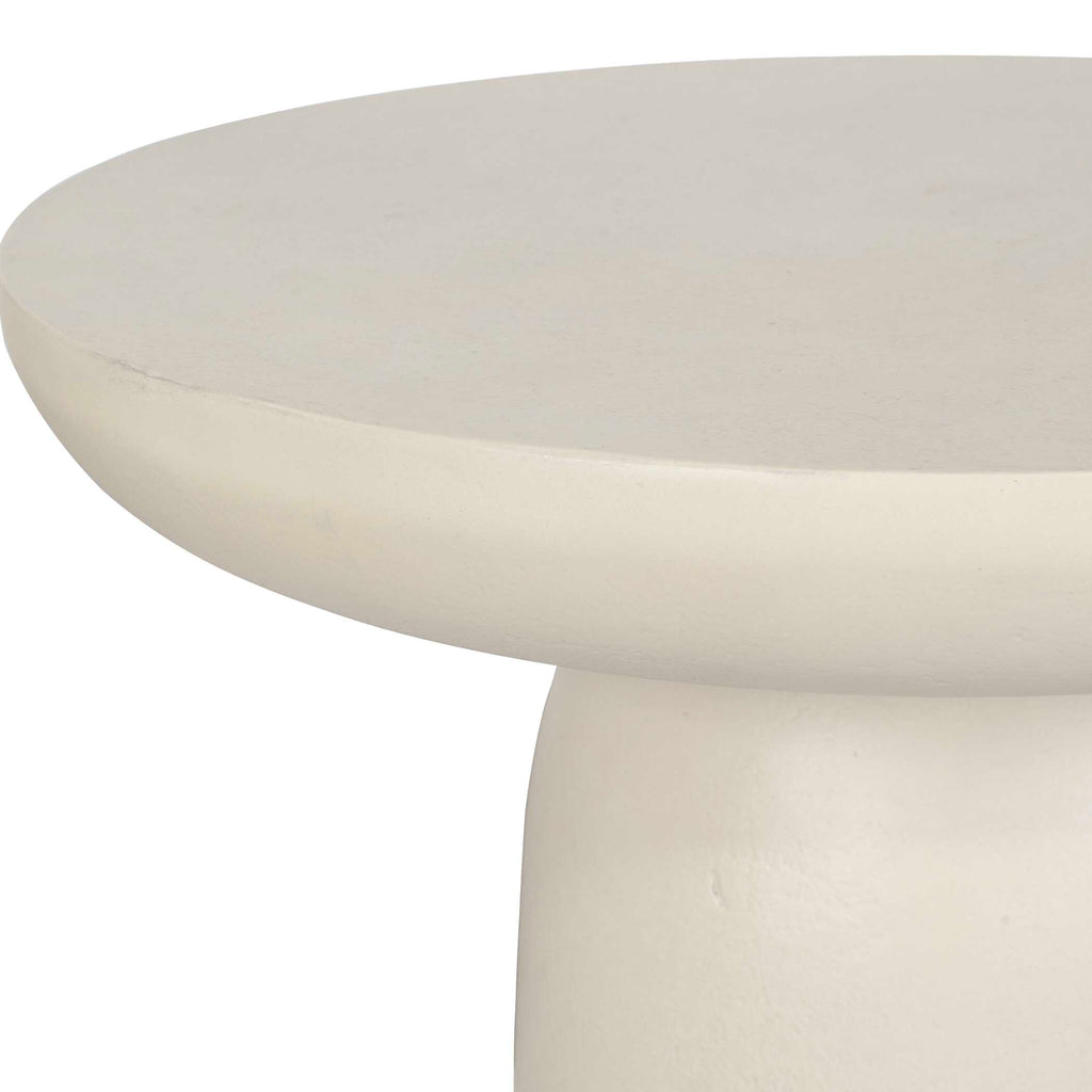 Joppa White Outdoor Accent Table