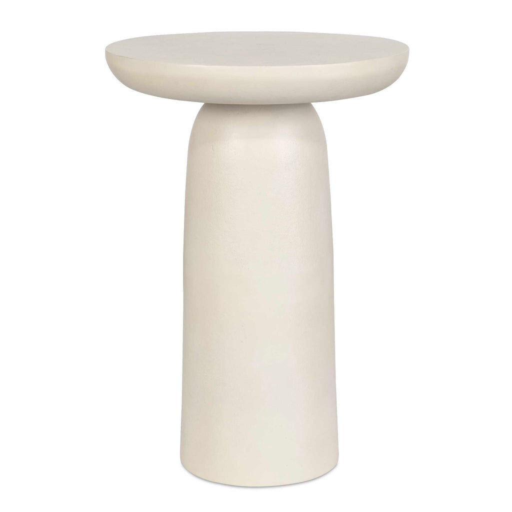 Joppa White Outdoor Accent Table