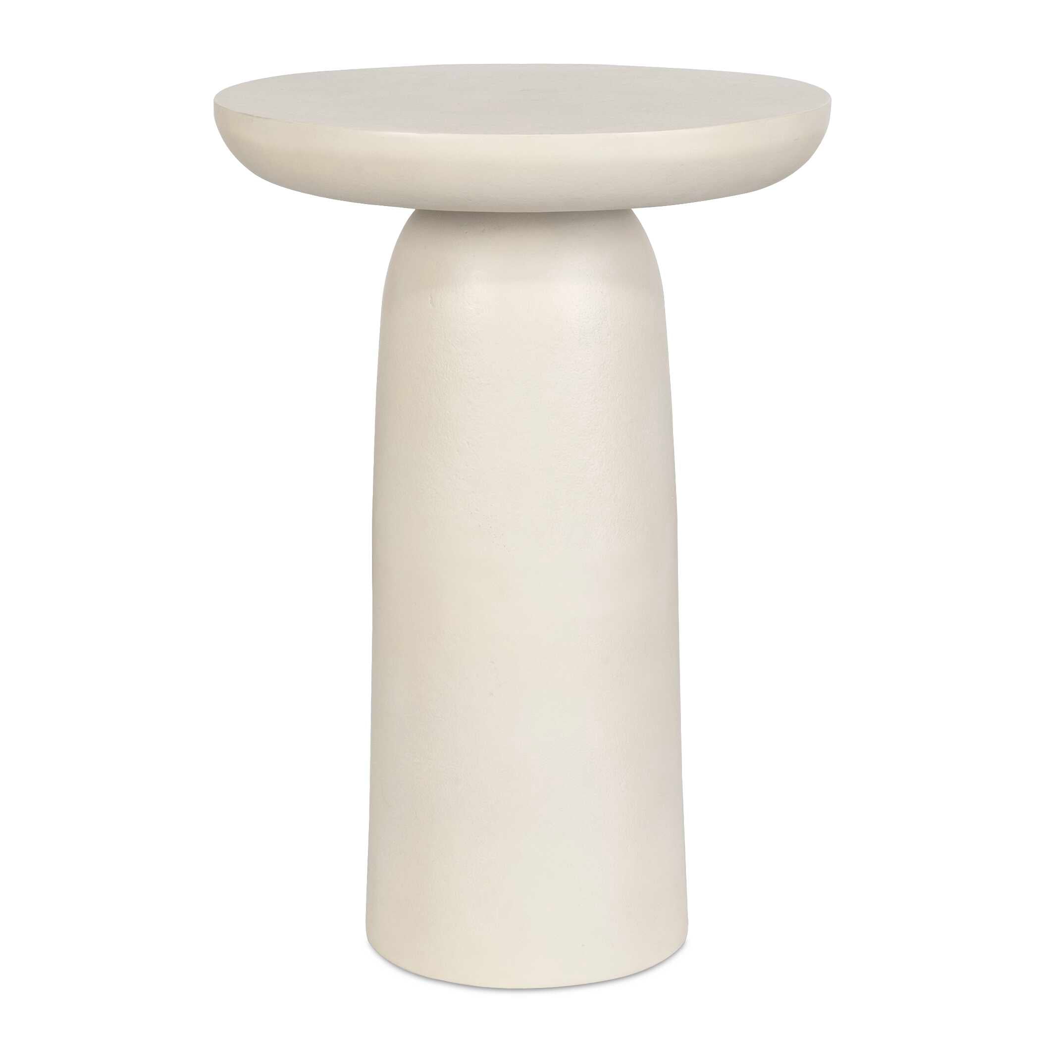 Joppa White Outdoor Accent Table