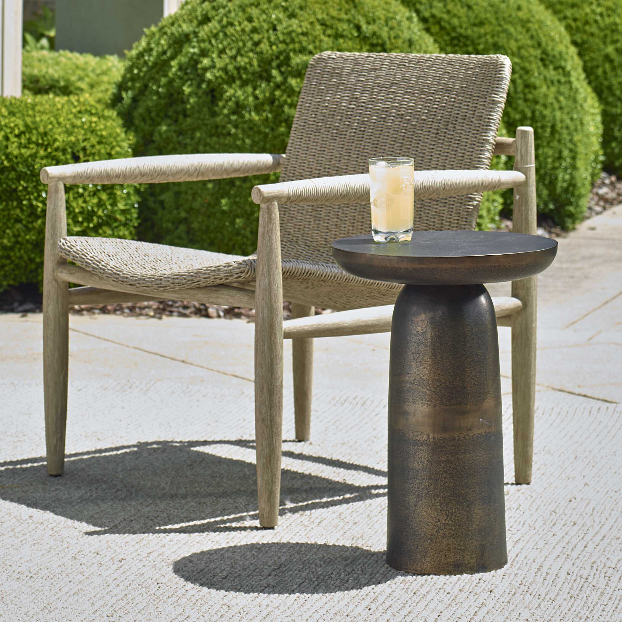 Joppa Dark Bronze Outdoor Accent Table