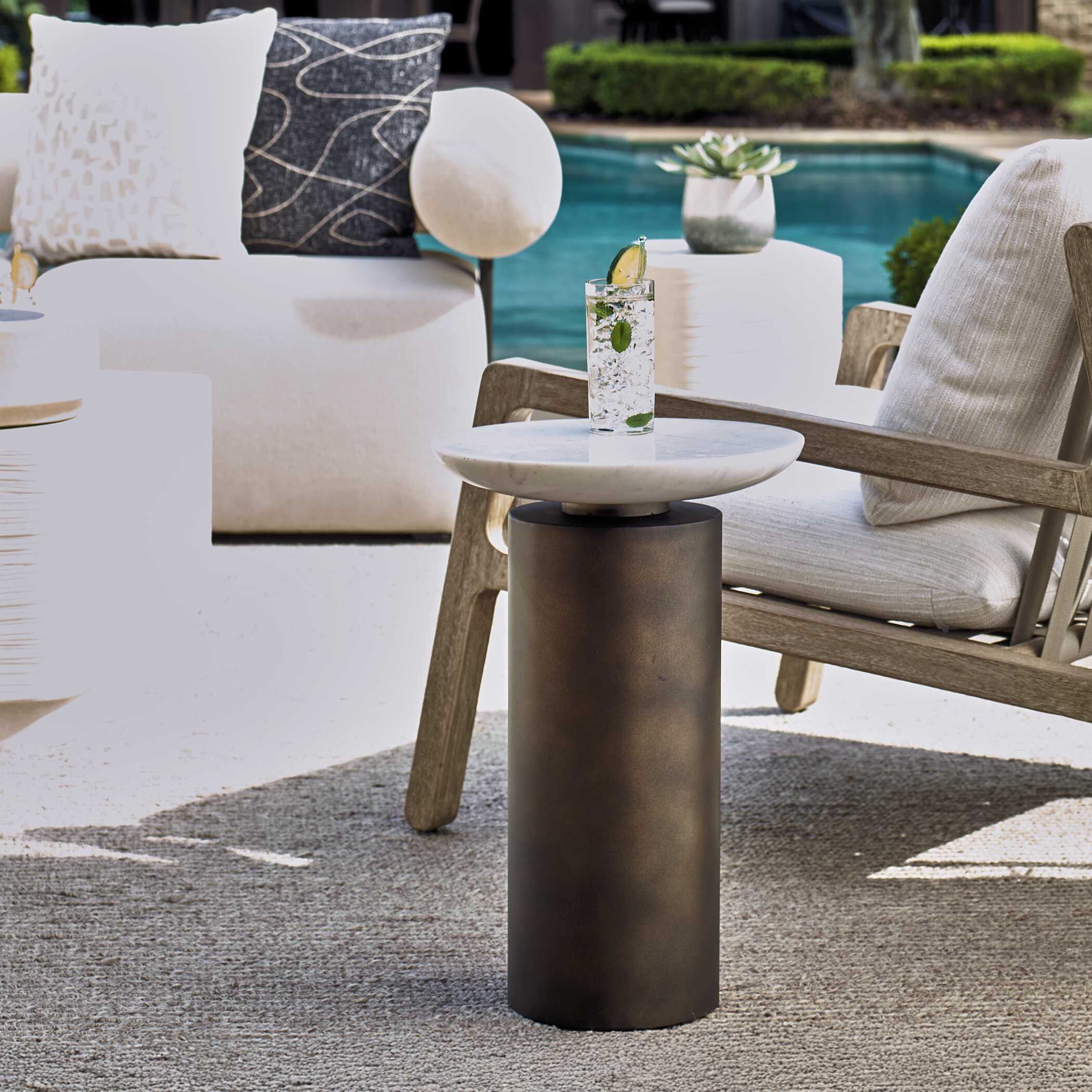 Olso Bronze Outdoor Accent Table