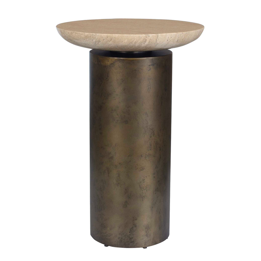 Oslo Brass Outdoor Accent Table