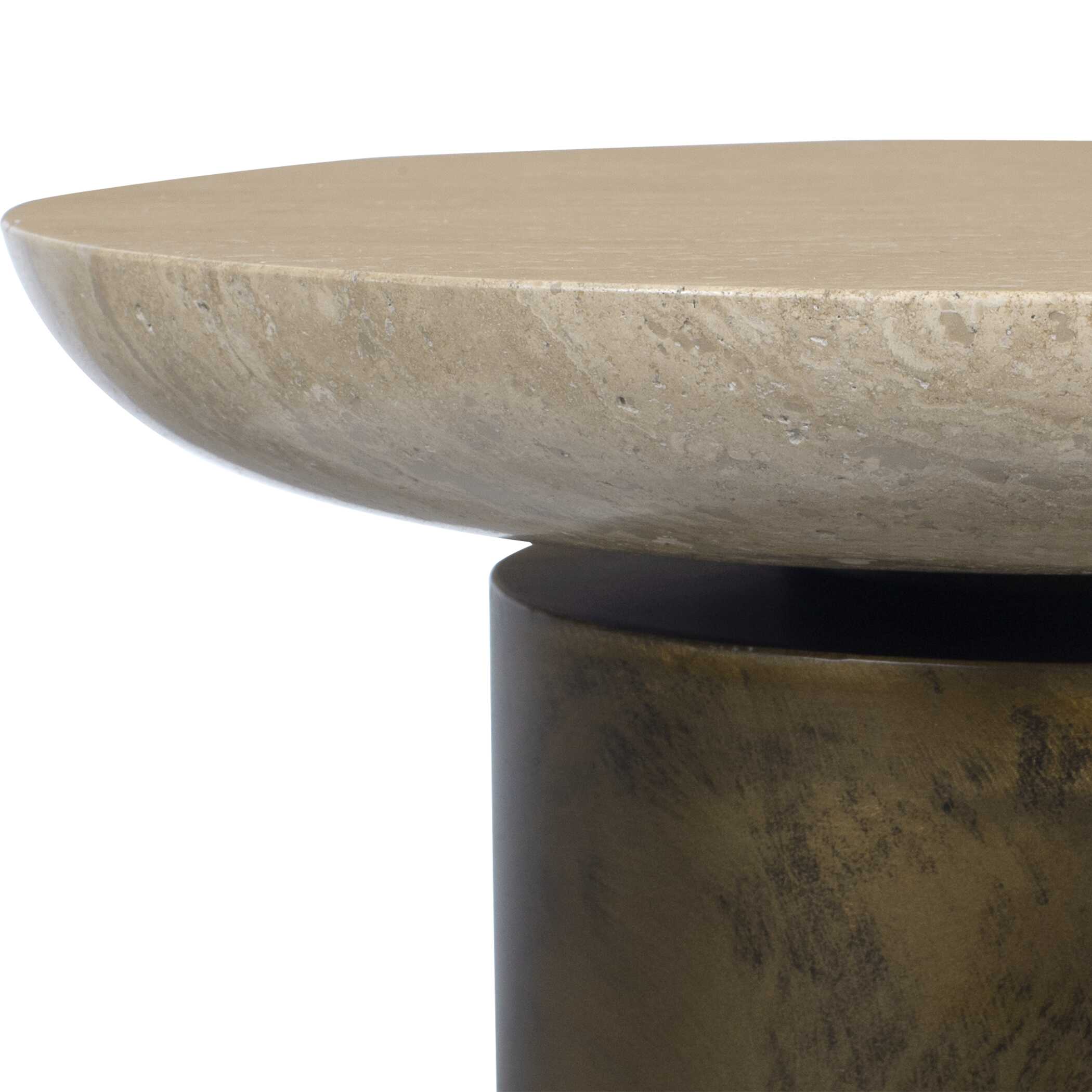 Oslo Brass Outdoor Accent Table