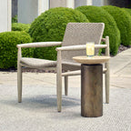 Oslo Brass Outdoor Accent Table