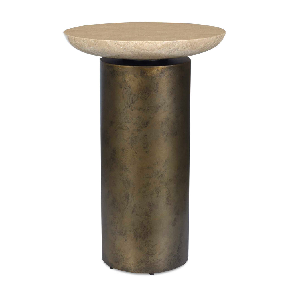 Oslo Brass Outdoor Accent Table