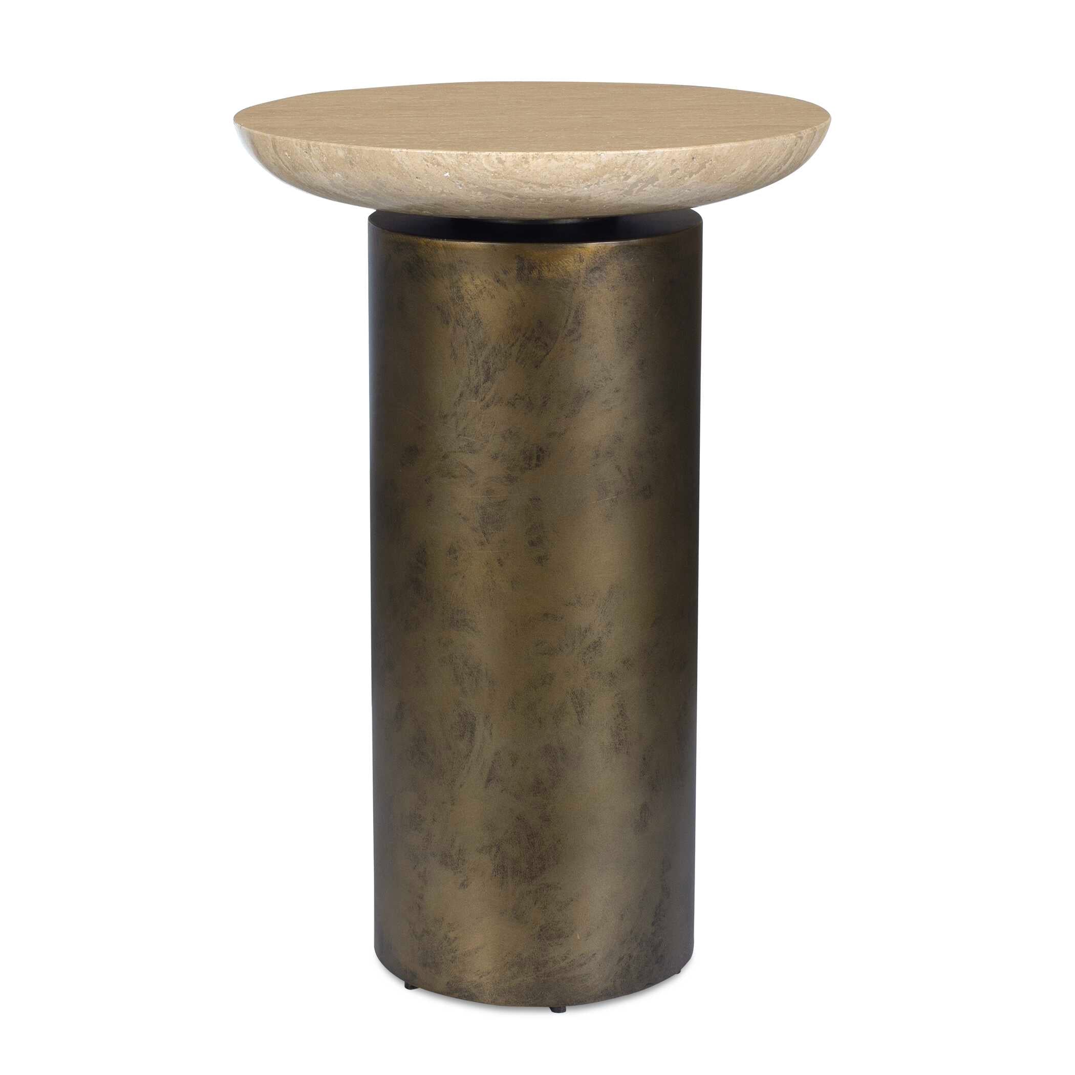 Oslo Brass Outdoor Accent Table