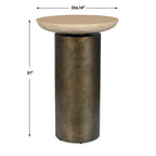 Oslo Brass Outdoor Accent Table