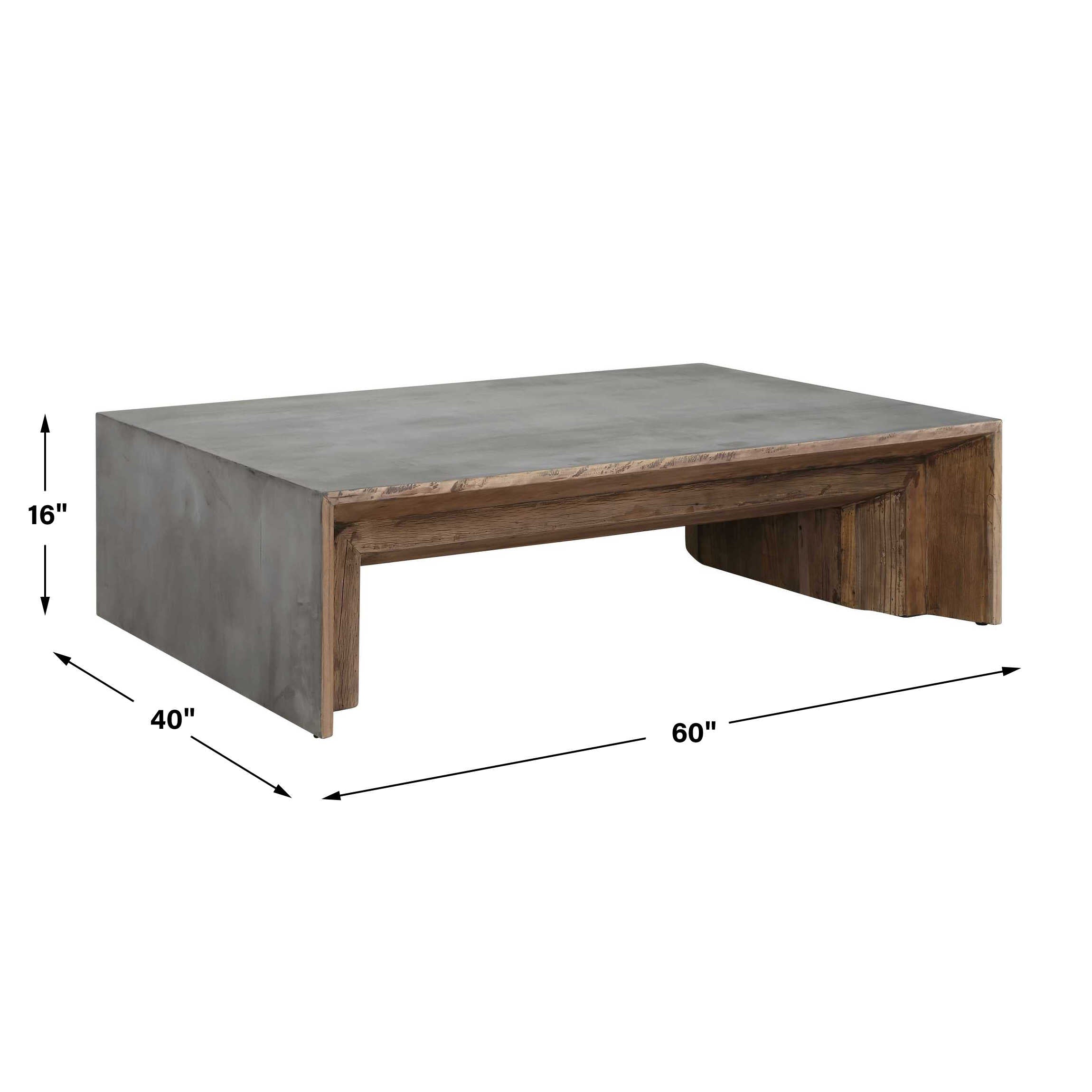 Vail Gray Elm Coffee Table