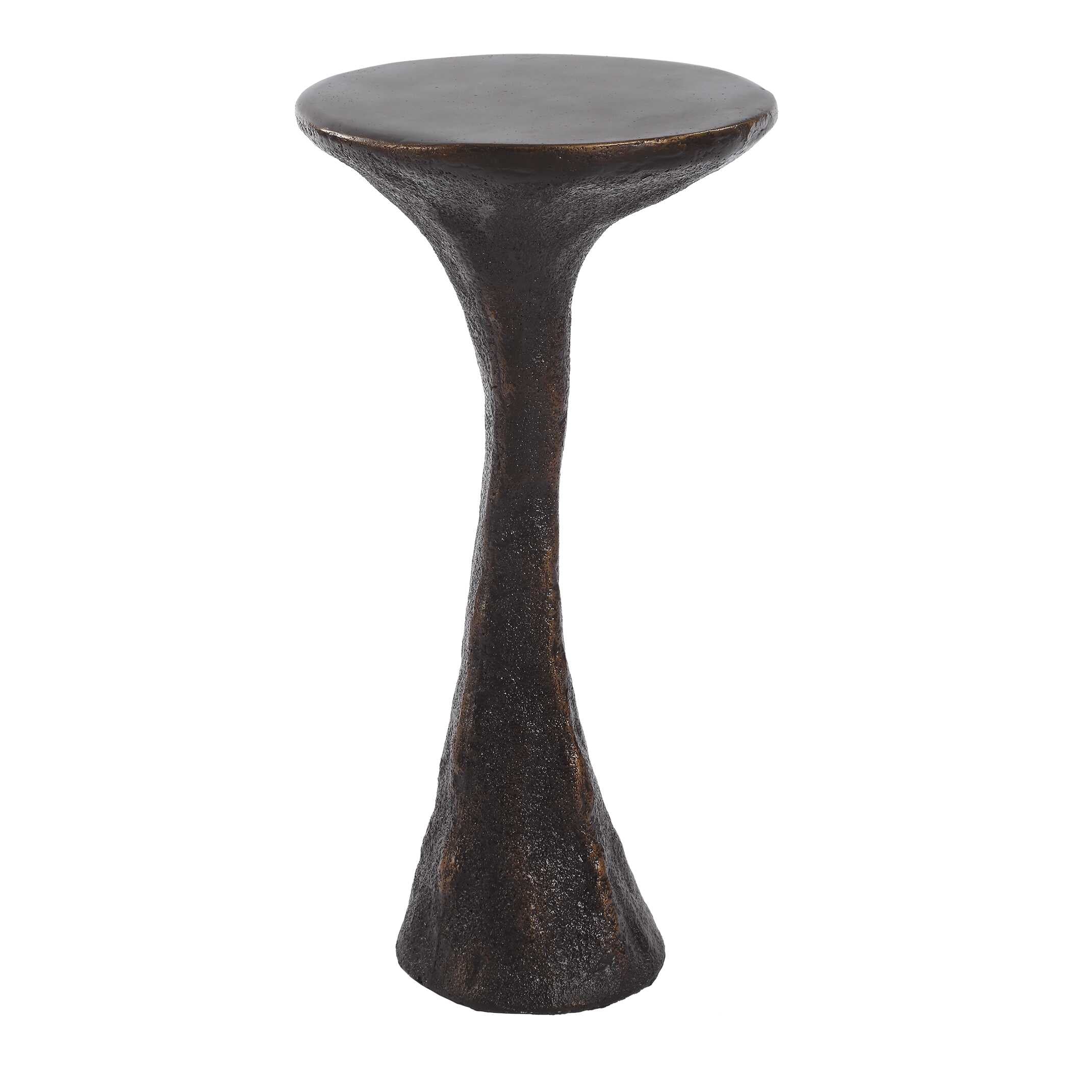 Milan Outdoor Dark Bronze Drink Table