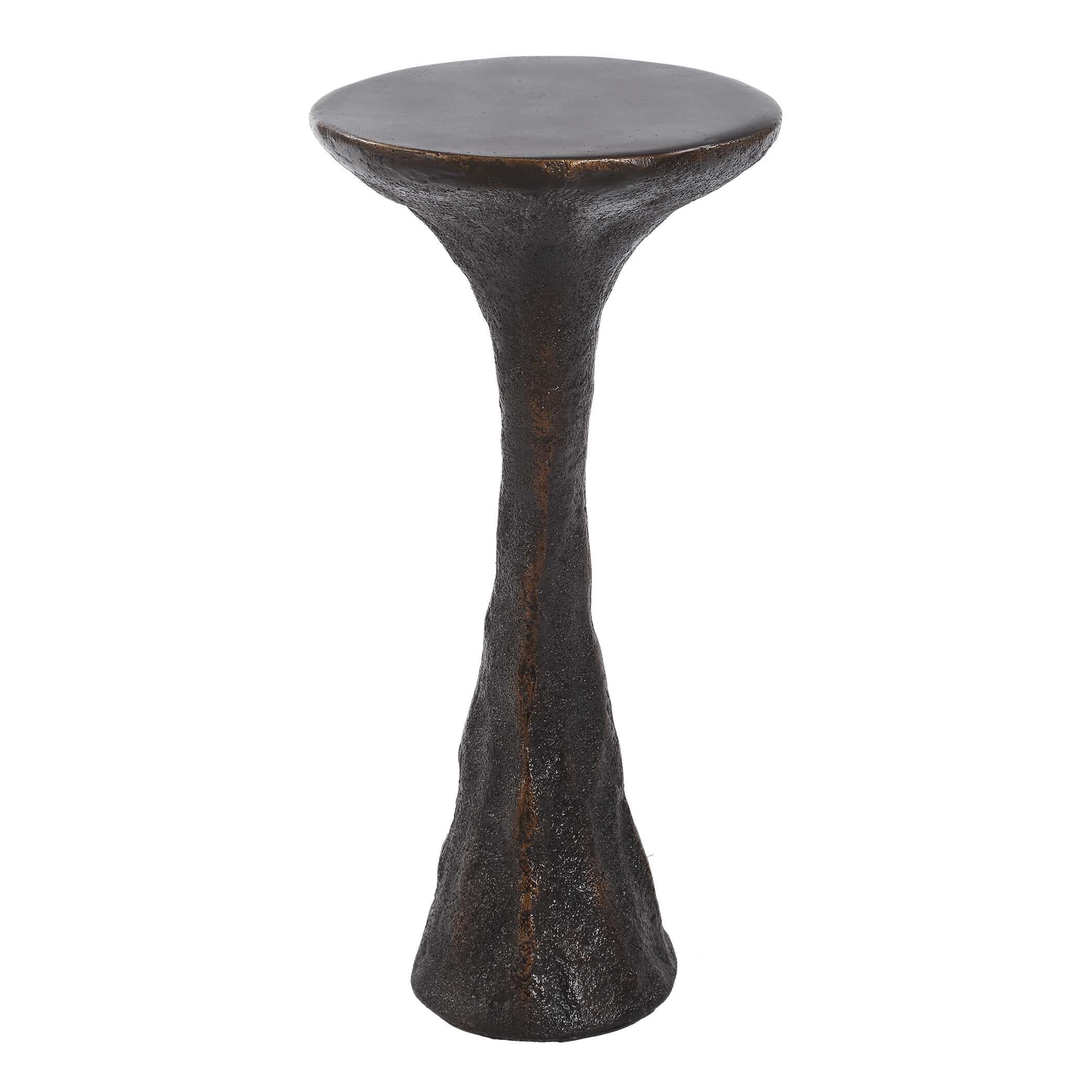 Milan Outdoor Dark Bronze Drink Table