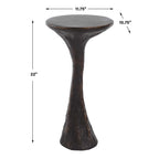 Milan Outdoor Dark Bronze Drink Table