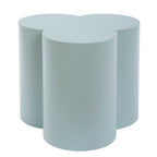 Beven Outdoor Light Blue Accent Table