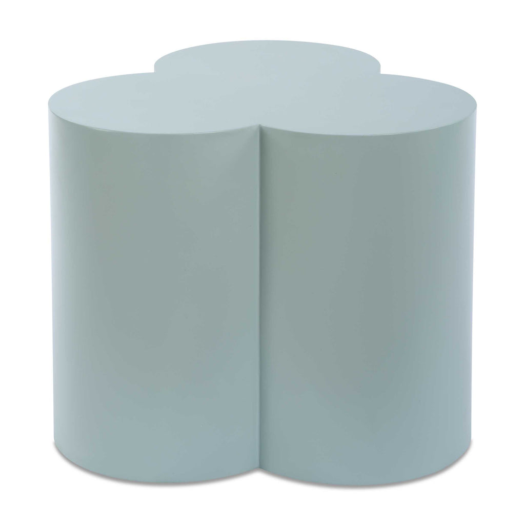 Beven Outdoor Light Blue Accent Table