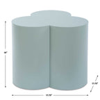 Beven Outdoor Light Blue Accent Table