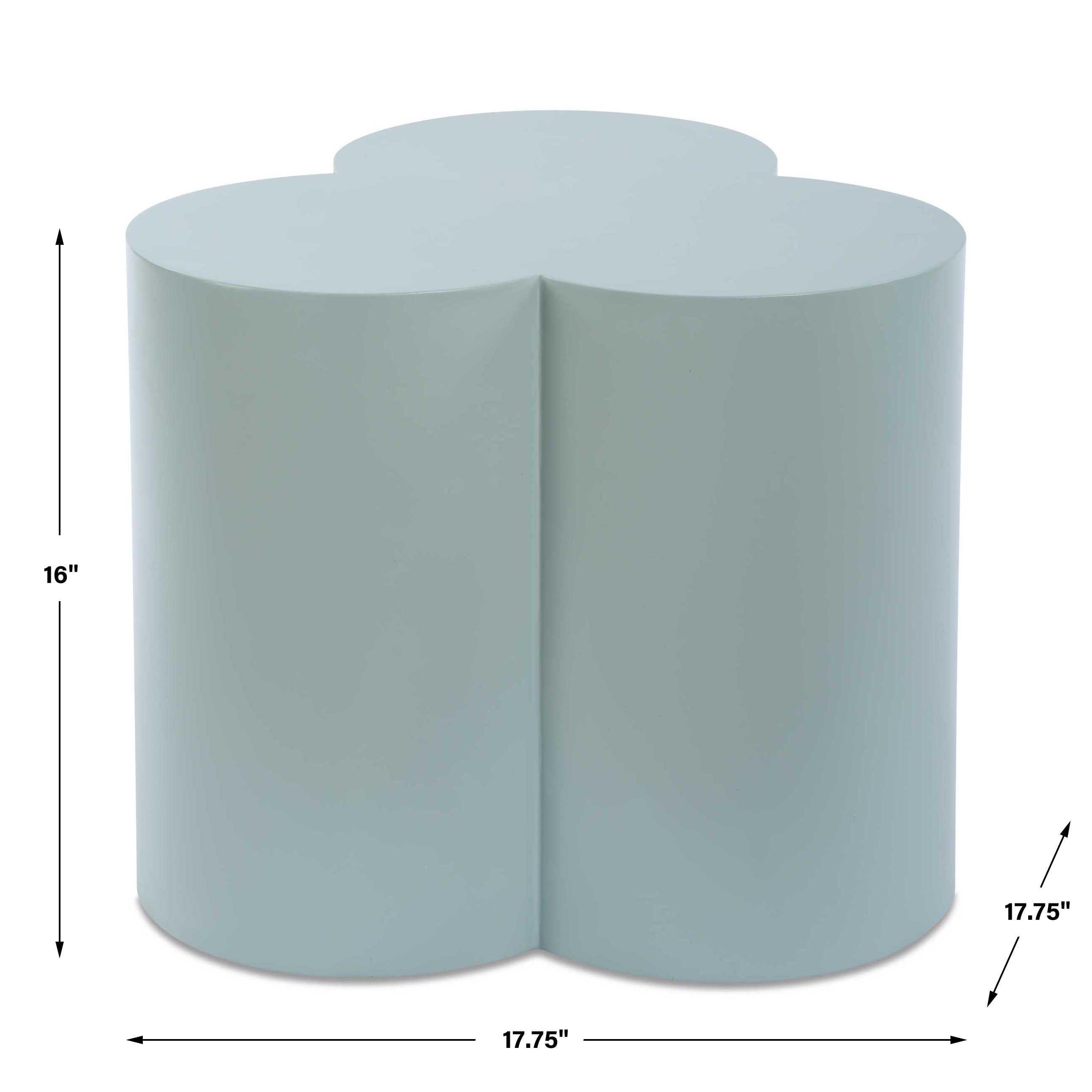 Beven Outdoor Light Blue Accent Table