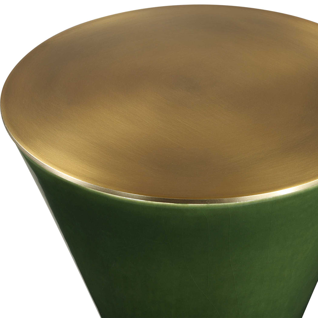 Ronde Jade Green Drink Table