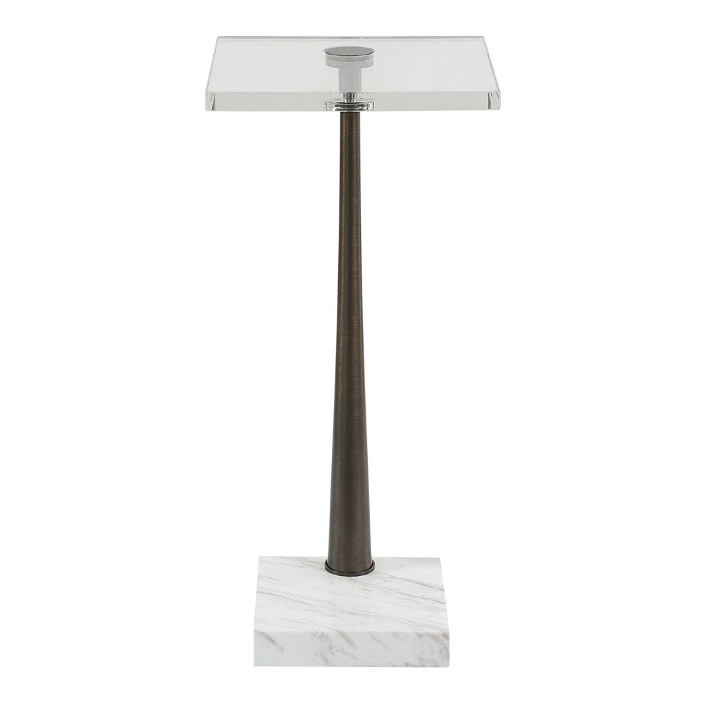 Pelton Marble Glass Drink Table