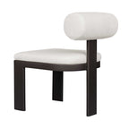 Bolster Back White Outdoor Dining Chair