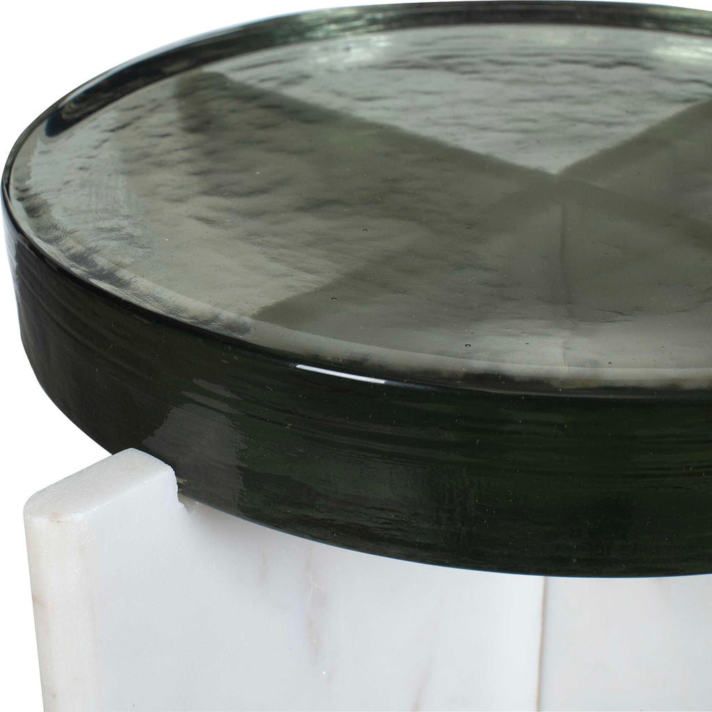 Olina Marble Outdoor Accent Table