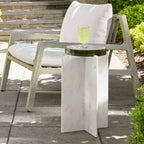 Olina Marble Outdoor Accent Table