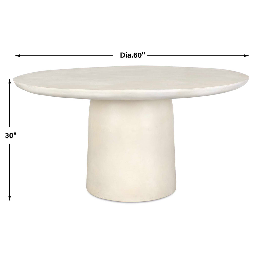 Madrone Warm White Outdoor Dining Table