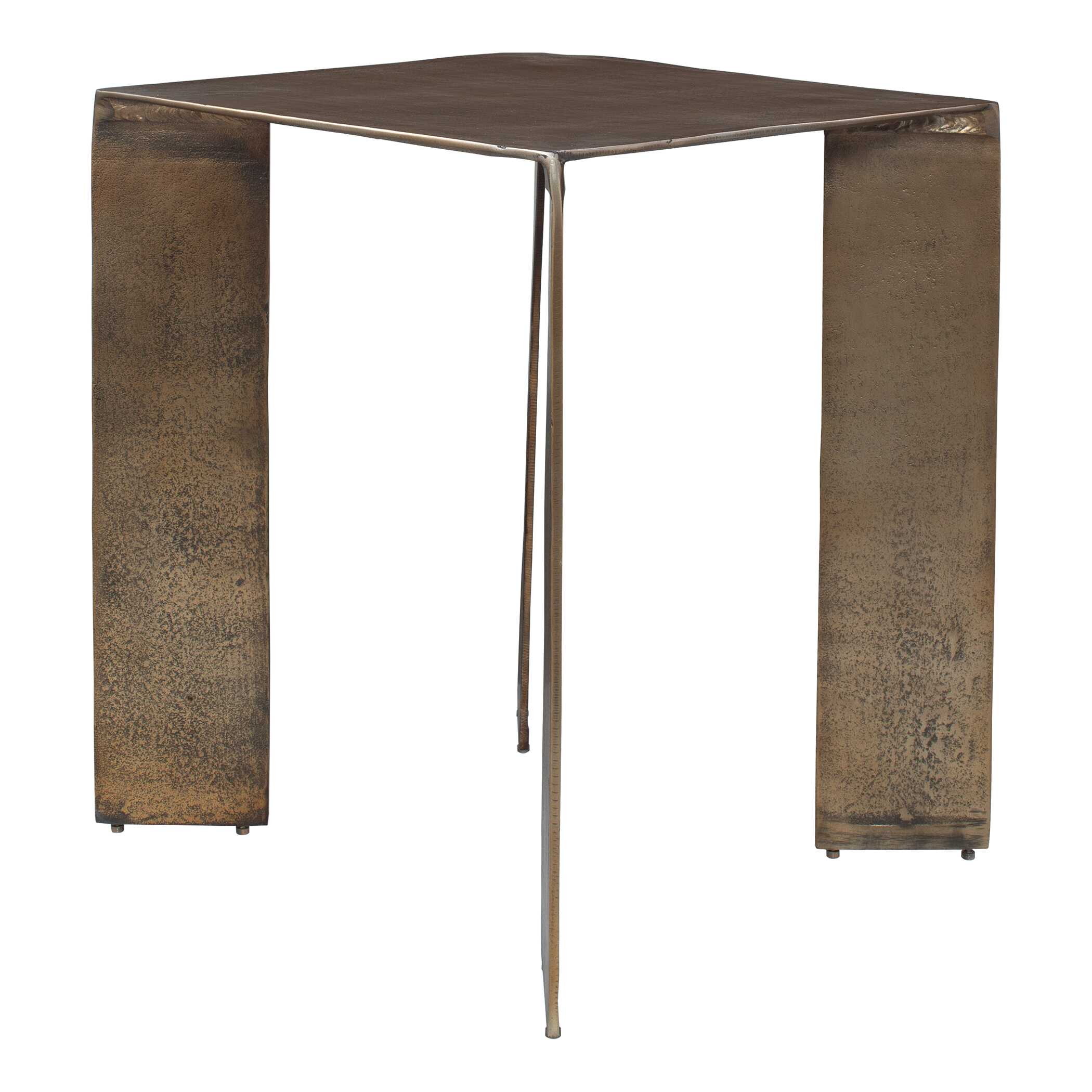 Reade Brass Outdoor Accent Table