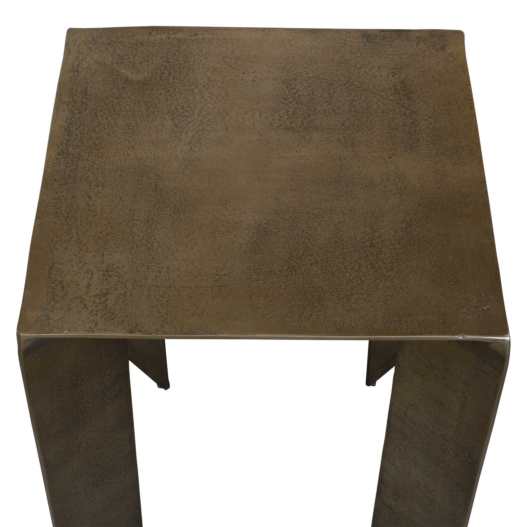 Reade Brass Outdoor Accent Table