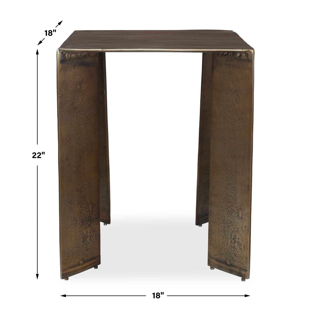 Reade Brass Outdoor Accent Table